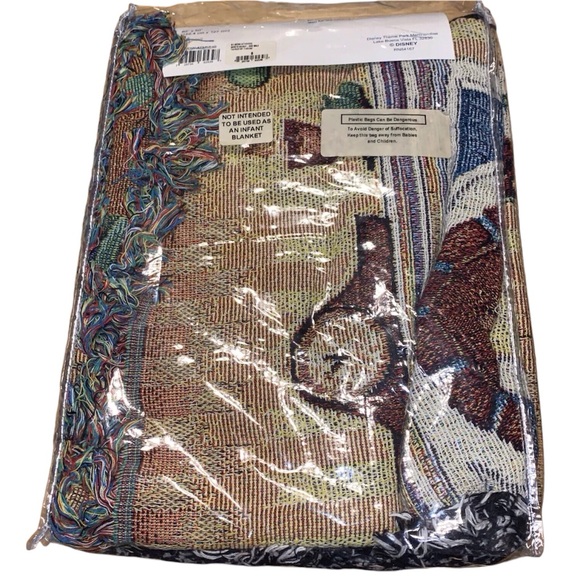 NEW Walt Disney Holiday Tapestry Throw Blanket Mickey/Minnie/Friends - Picture 3 of 4